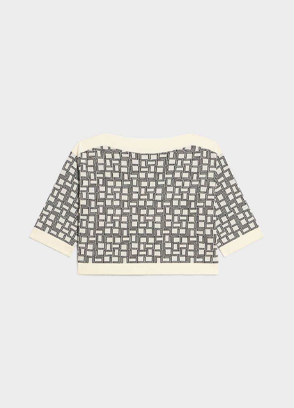 LES COPAINSMaglia tricot a maniche corte in puro cotone Italia