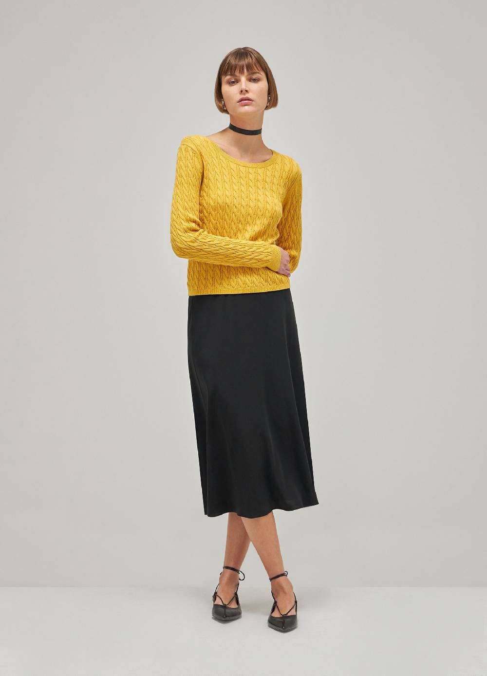 LES COPAINSMaglione tricot in cotone e seta Novità
