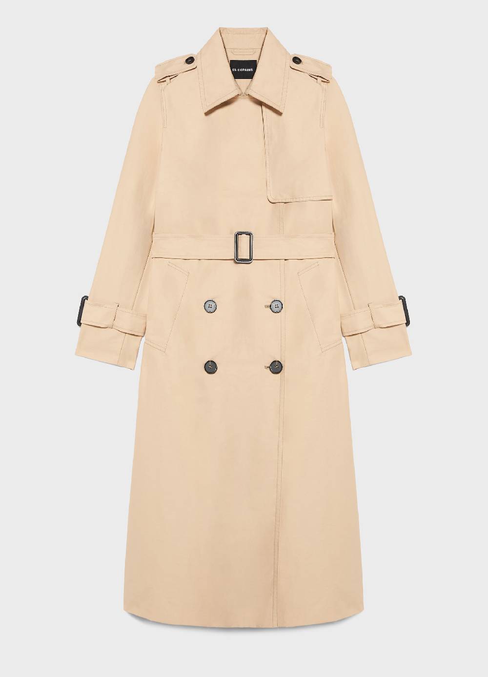 LES COPAINSTrench coat in misto cotone In Vendita