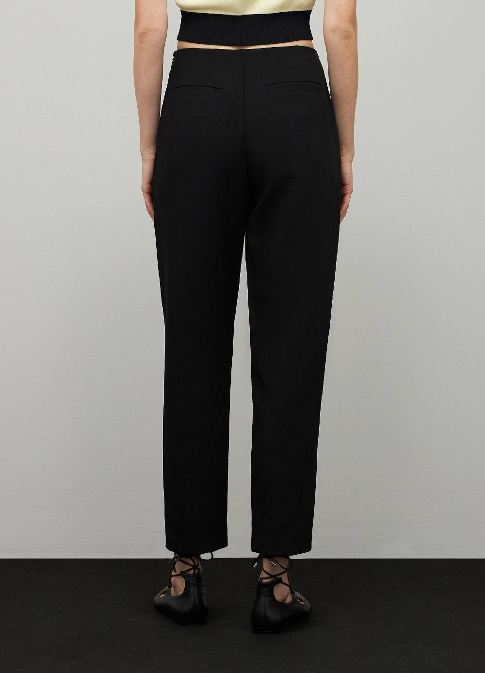 LES COPAINSPantaloni slouchy in crepe Vendita Economica