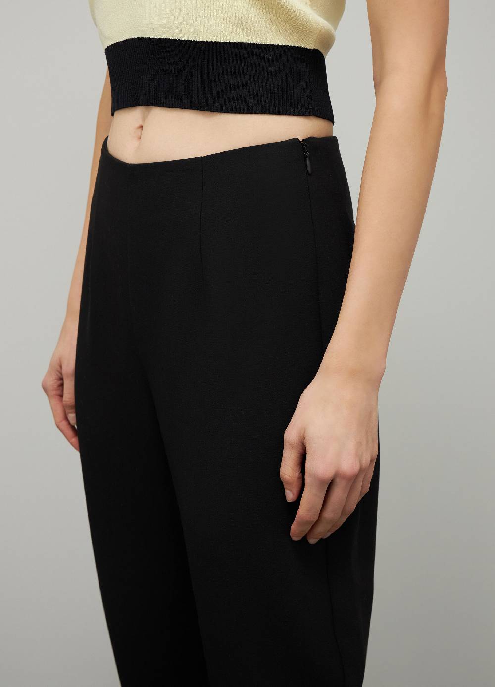 LES COPAINSPantaloni slouchy in crepe Vendita Economica