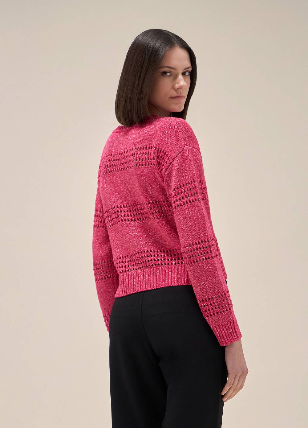 LES COPAINSMaglione tricot in seta e cotone In Saldo