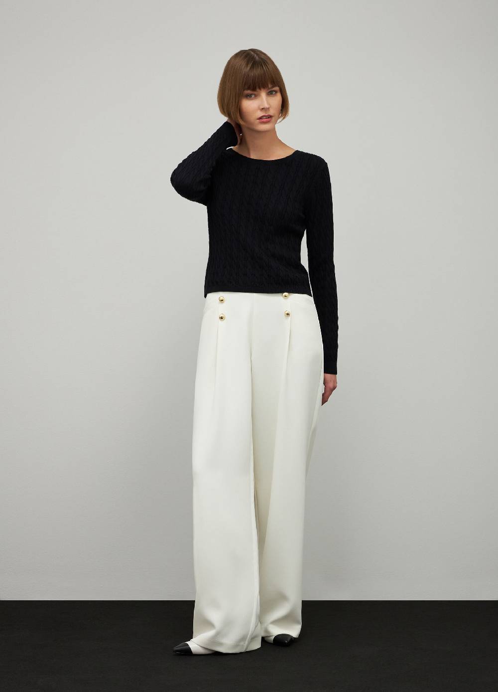 LES COPAINSMaglione tricot in cotone e seta Online