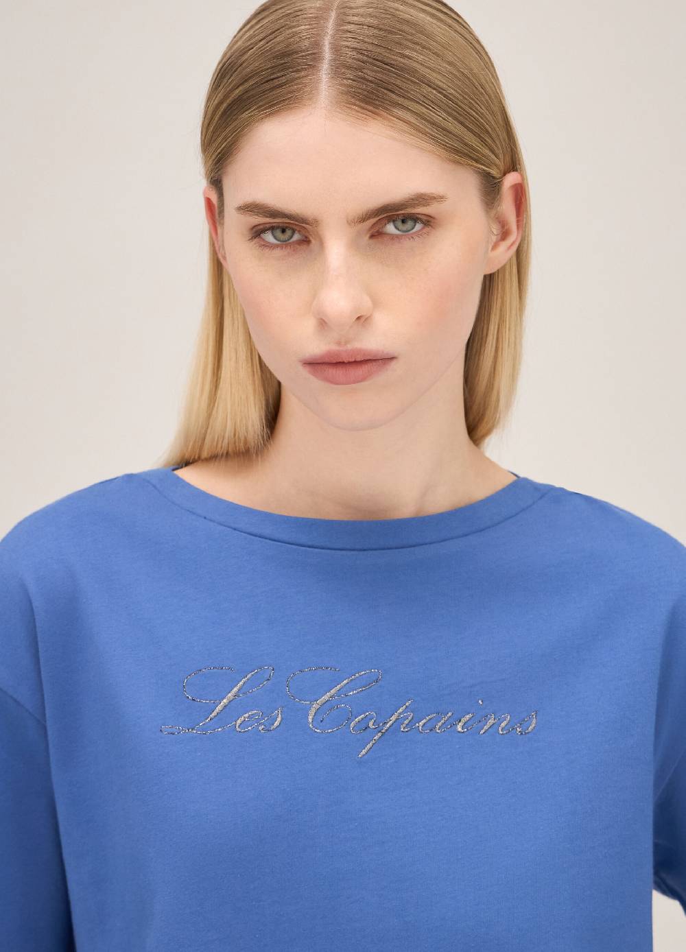 LES COPAINST-shirt in puro cotone con lettering Fino Al -60%