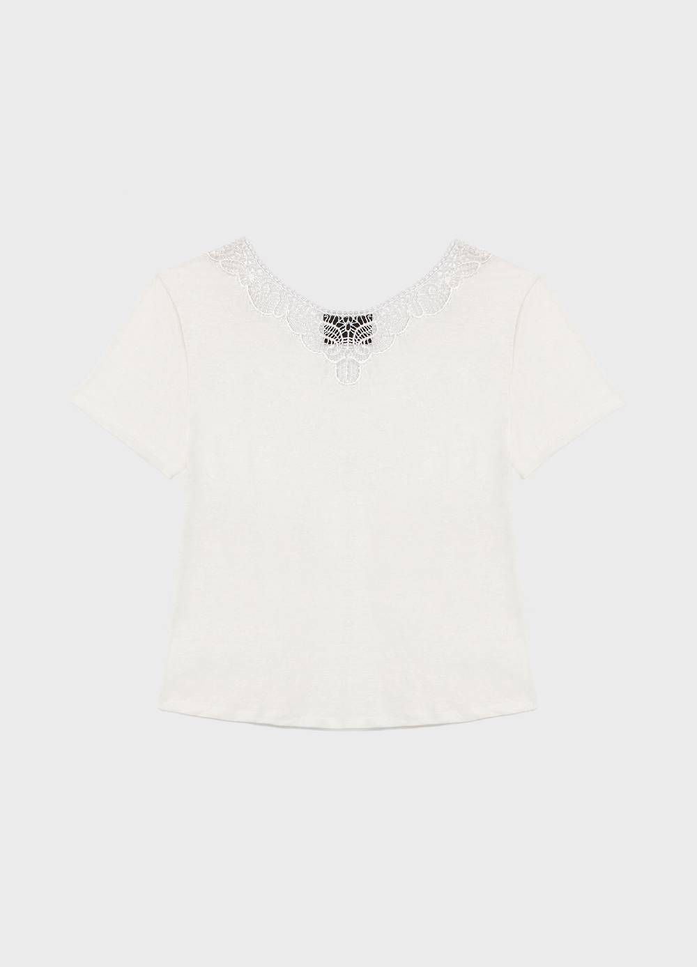 LES COPAINST-shirt a maniche corte in lino Negozio