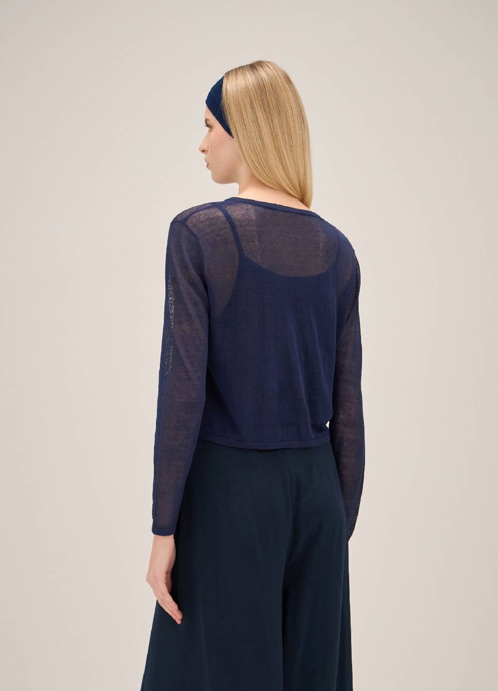 LES COPAINSCardigan tricot in misto lino Discount Store per i nuovi prodotti