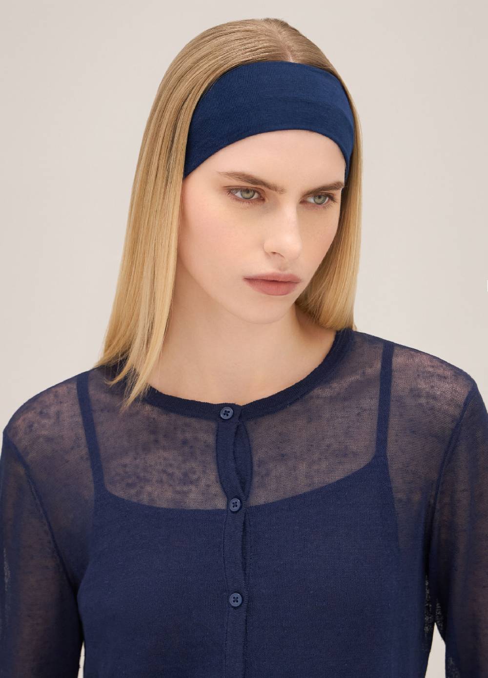 LES COPAINSCardigan tricot in misto lino Discount Store per i nuovi prodotti