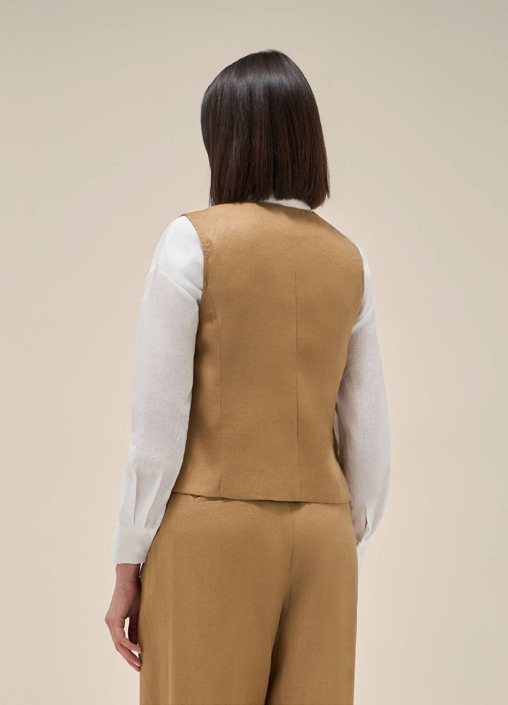 LES COPAINSGilet in puro lino Vendita Calda