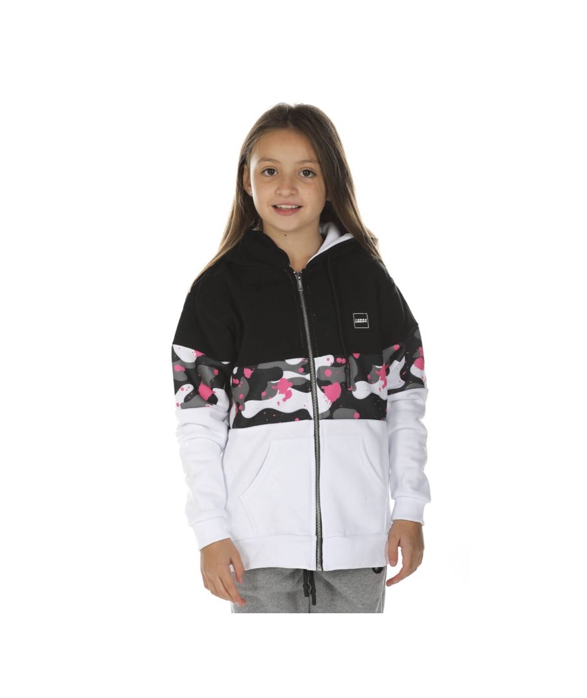 Lab84 FELPA ZIP CAPP Sottocosto
