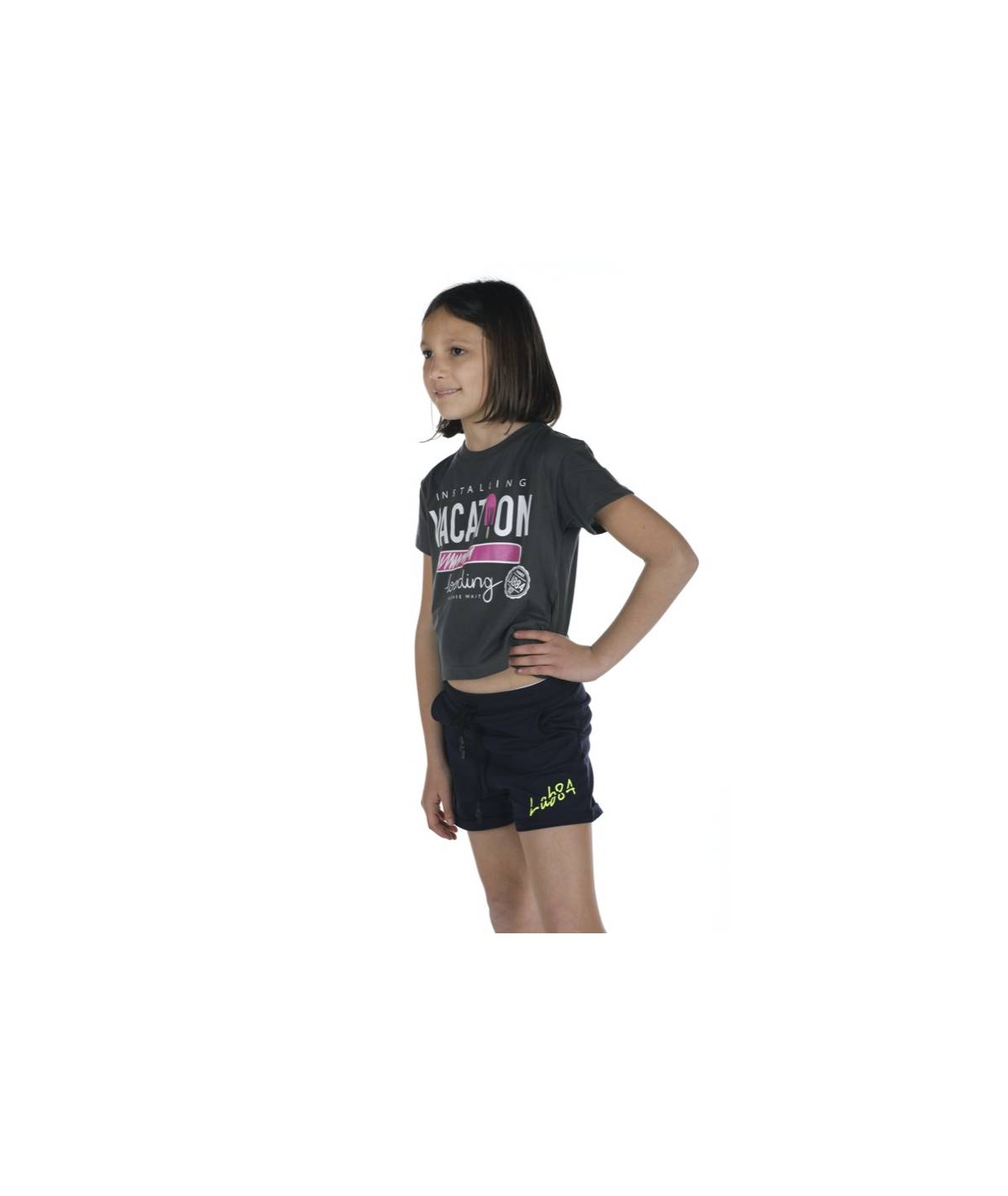 Lab84 T-SHIRT CROP TOP Saldi Di Fabbrica