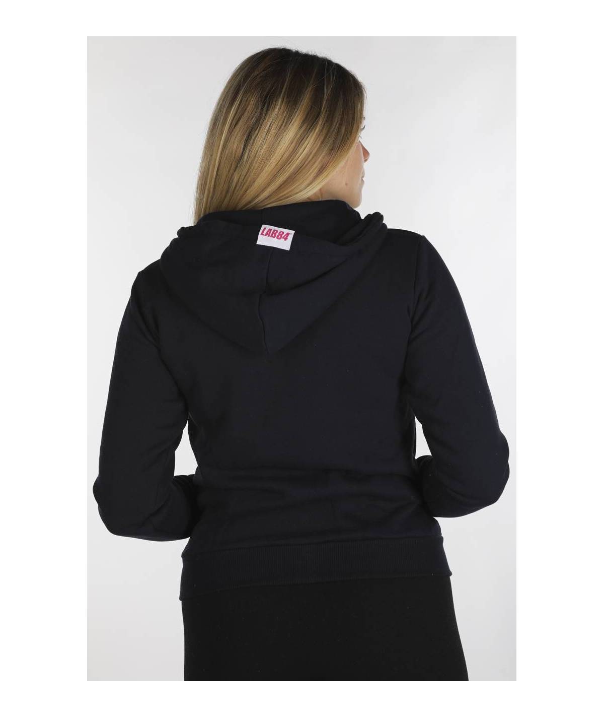Lab84 FELPA FULL ZIP C/CAPP.+MARSUPIO Promozione