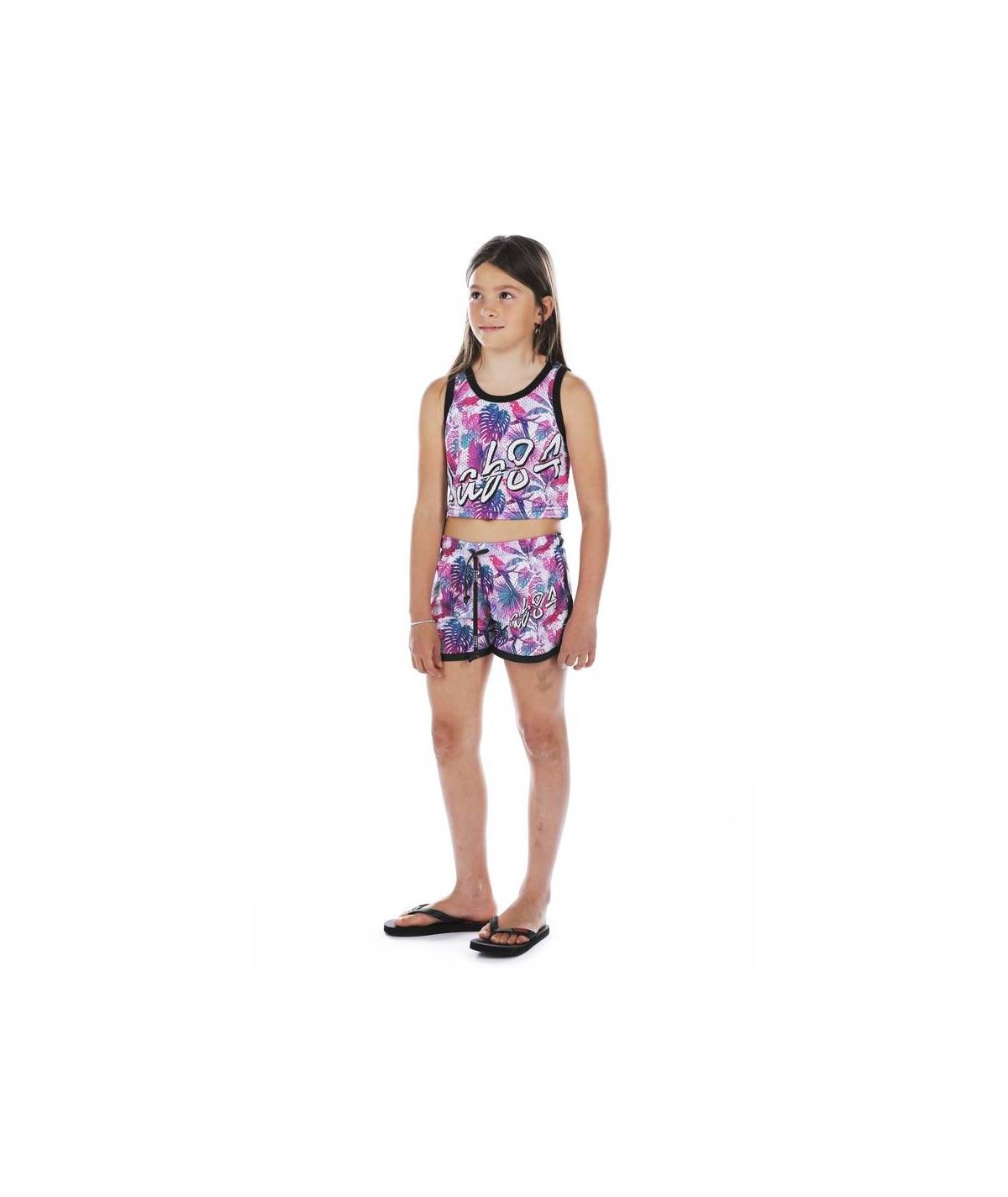 Lab84 CANOTTA CROP TOP MESH Affare Del Giorno
