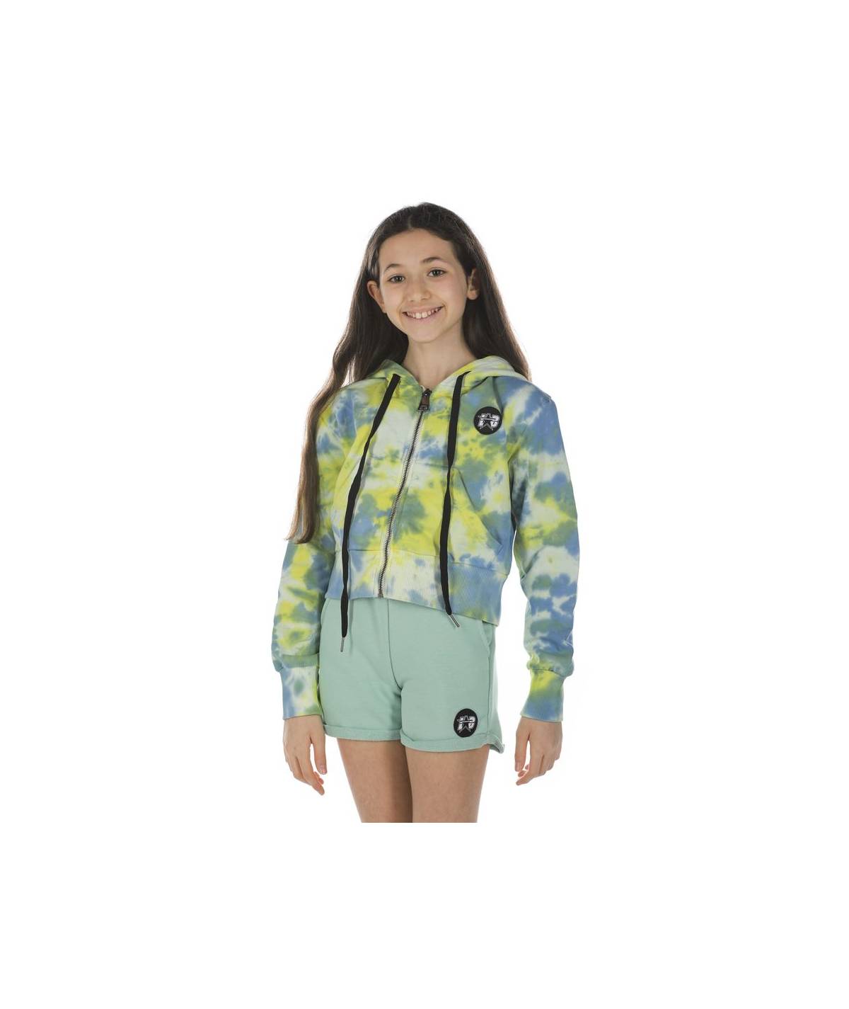 Lab84 FELPA ZIP CROP TOP Novità