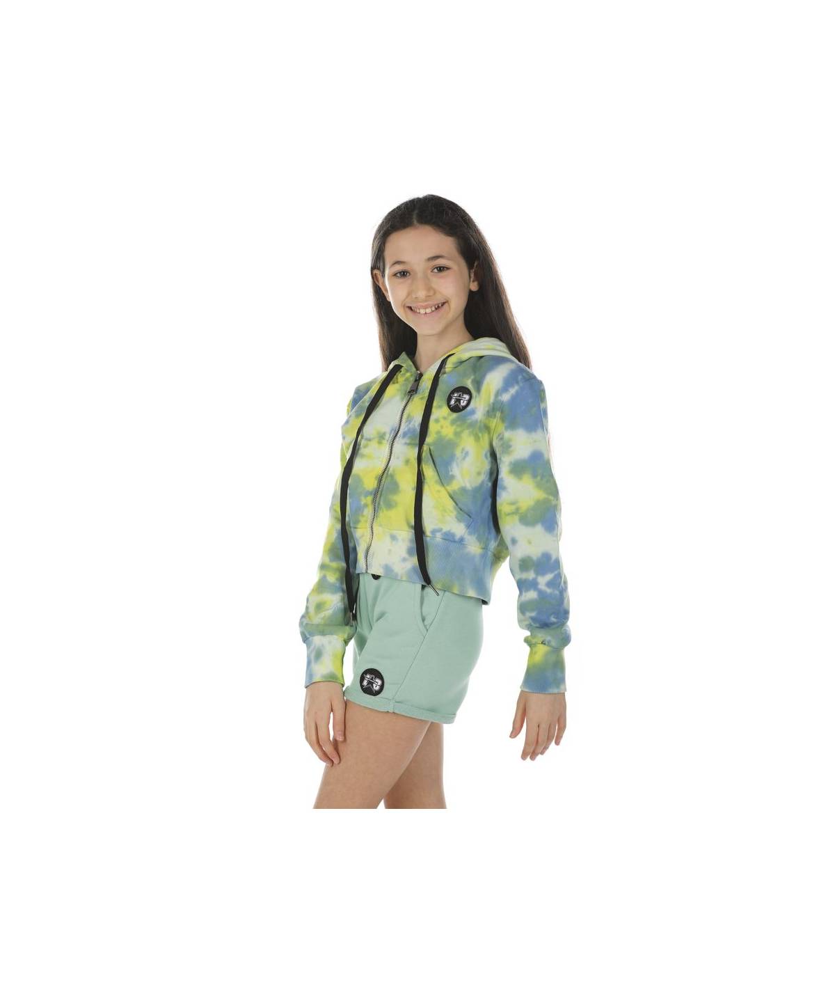 Lab84 FELPA ZIP CROP TOP Novità
