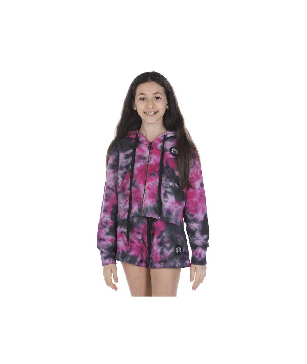 Lab84 FELPA ZIP CROP TOP Presa