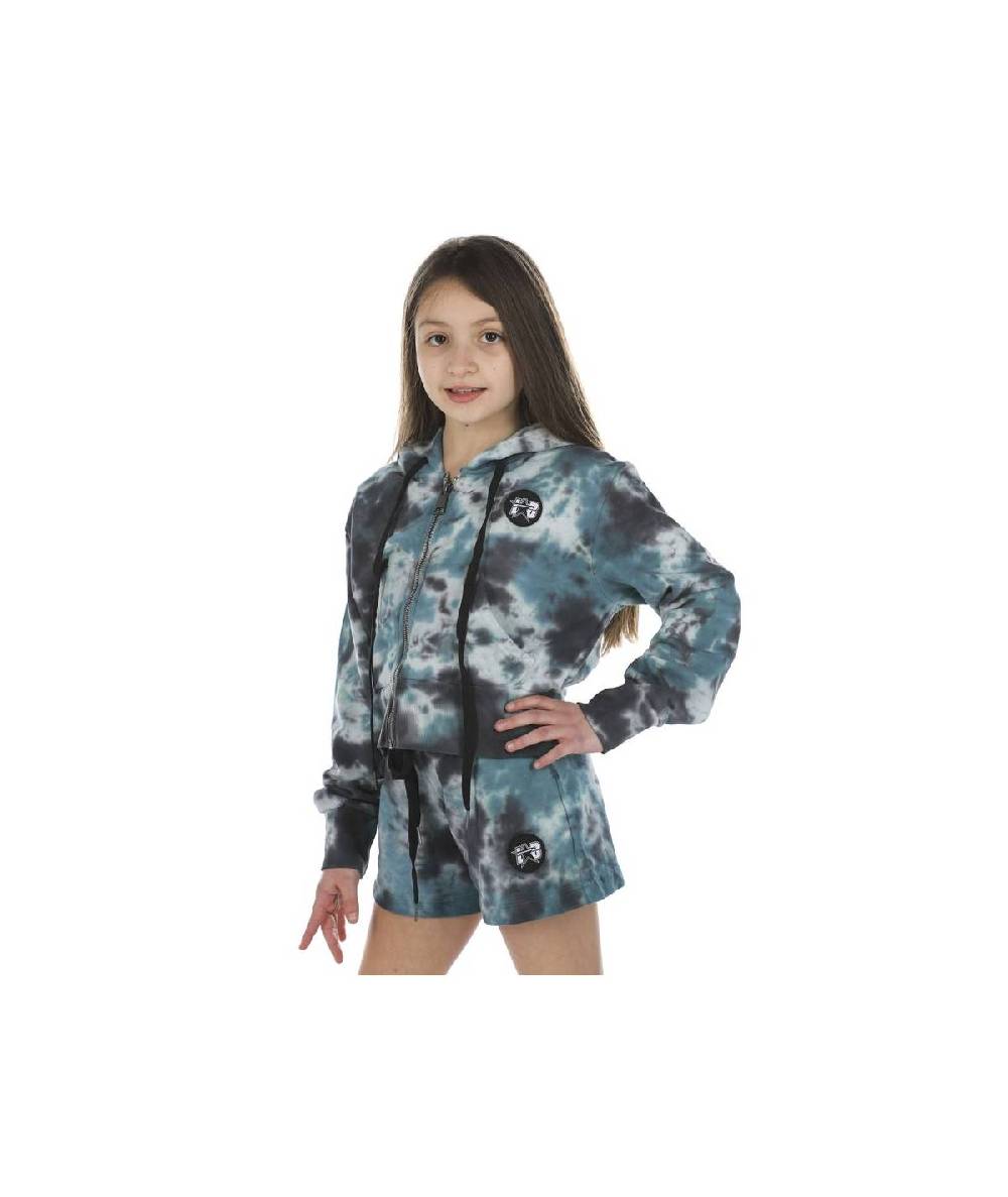 Lab84 FELPA ZIP CROP TOP Sconto