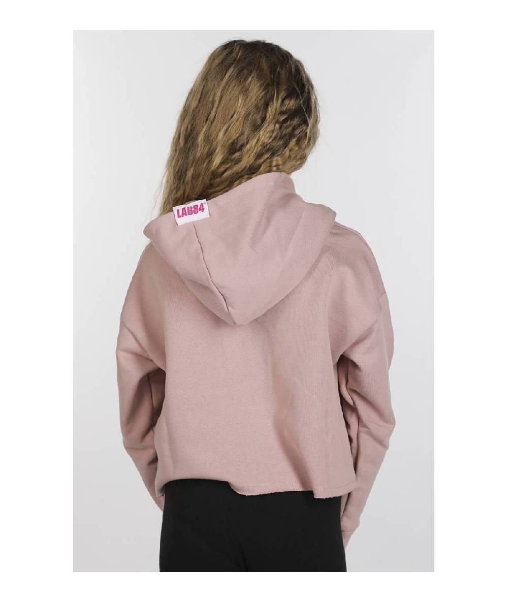 Lab84 CROP TOP CAPPUCCIO Consegna Veloce