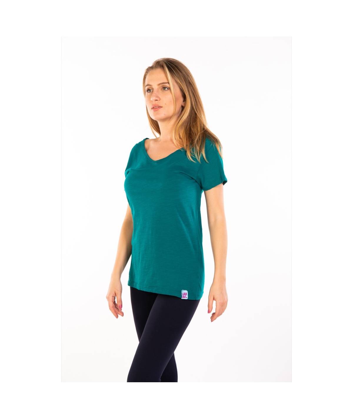 Lab84 T-SHIRT COLLO V Sottocosto