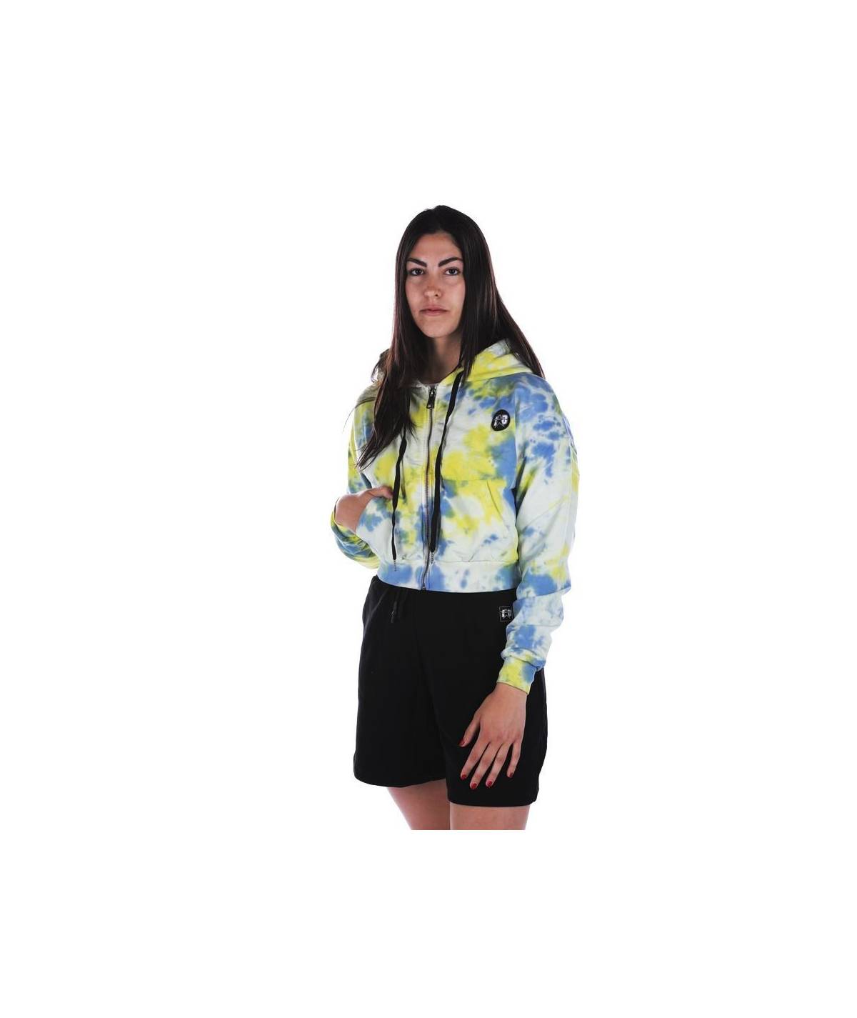 Lab84 FELPA ZIP CROP TOP Fino Al -60%
