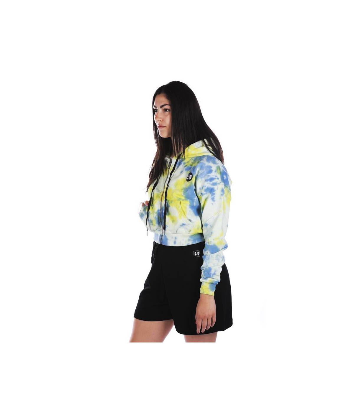 Lab84 FELPA ZIP CROP TOP Fino Al -60%