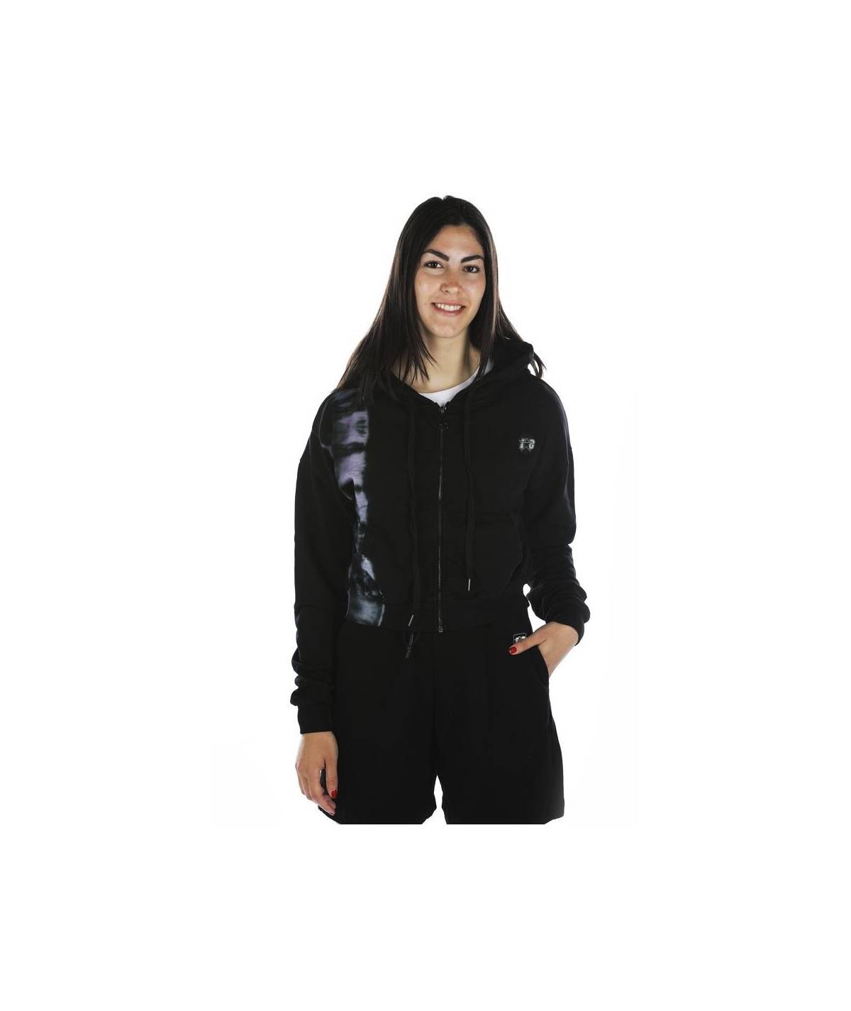 Lab84 FELPA ZIP CROP TOP Shopping Online