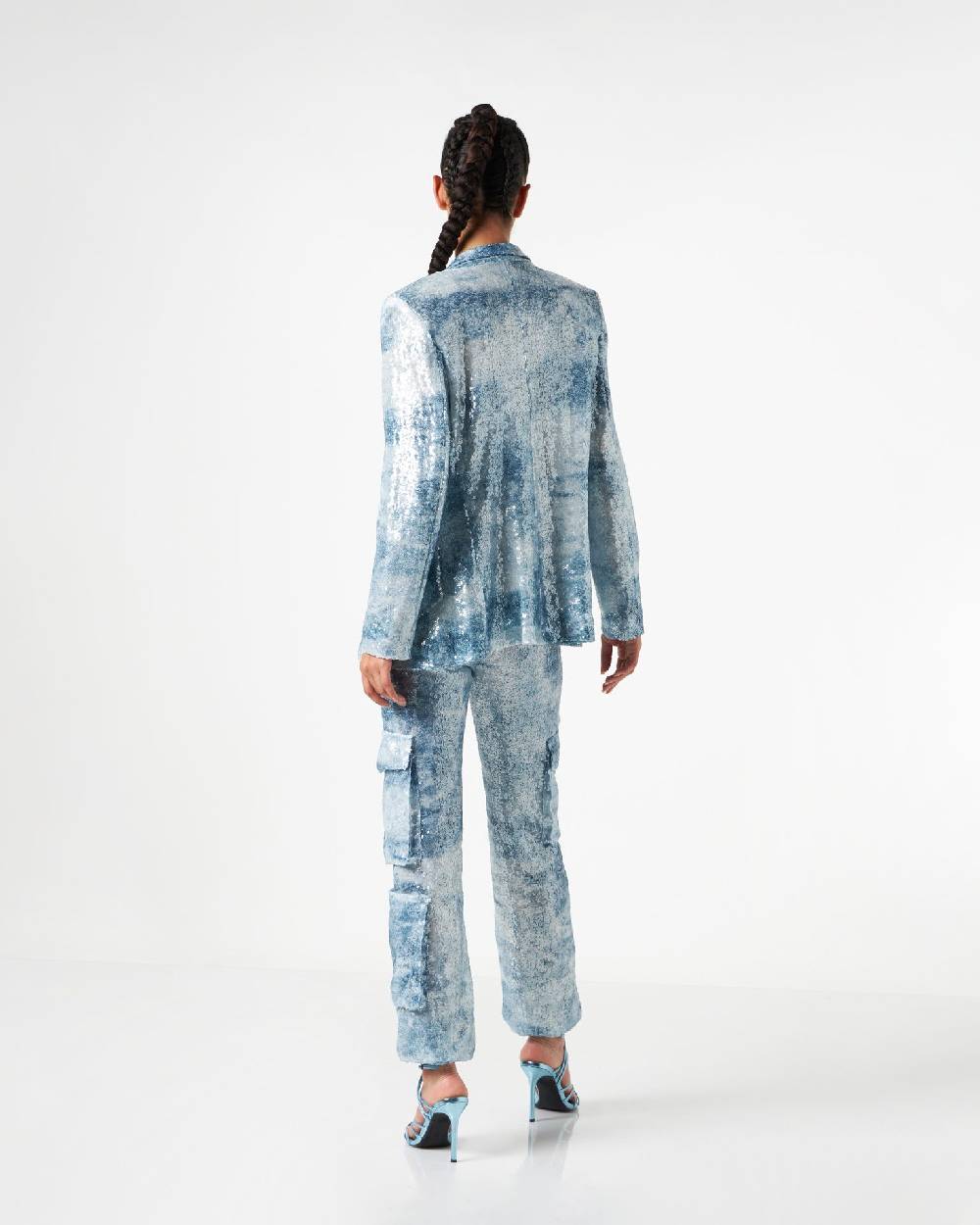 Le Twins Como Paillettes Jeans Celeste Shopping Online