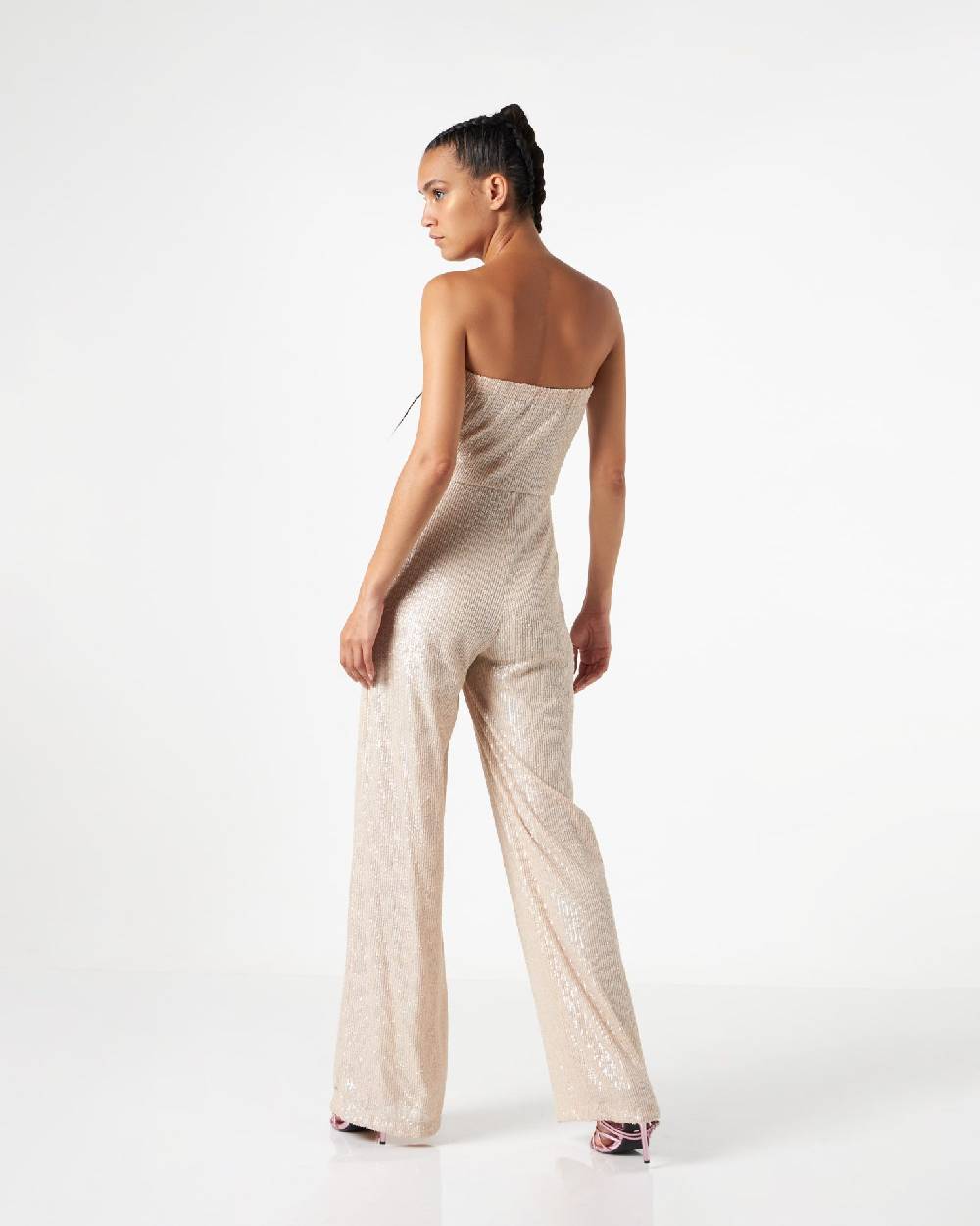 Le Twins Priscila Paillettes Opache Beige Presa