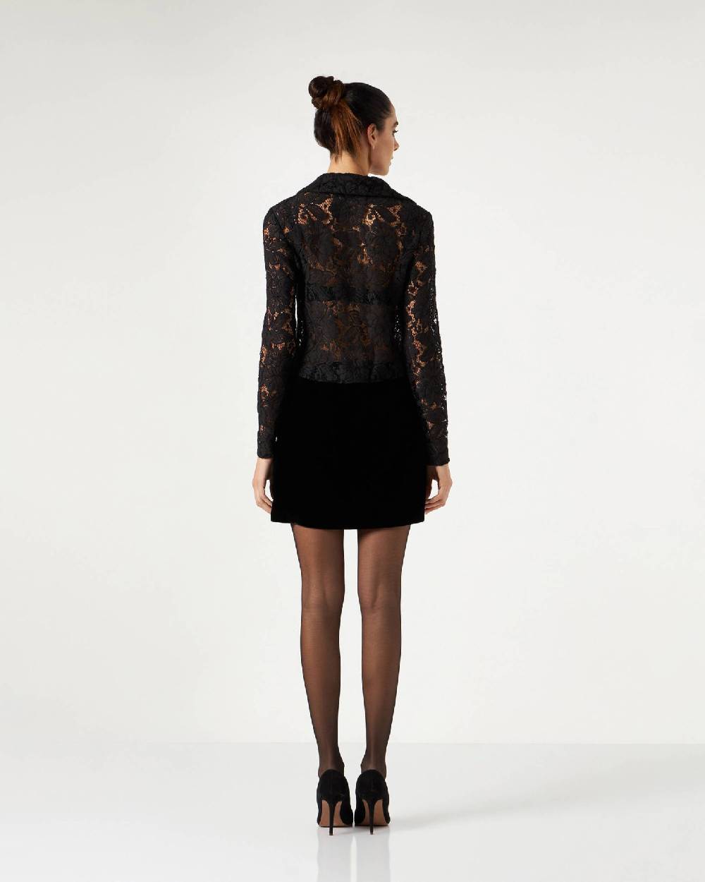Le Twins Treviso Pizzo e Paillettes Nero 2025