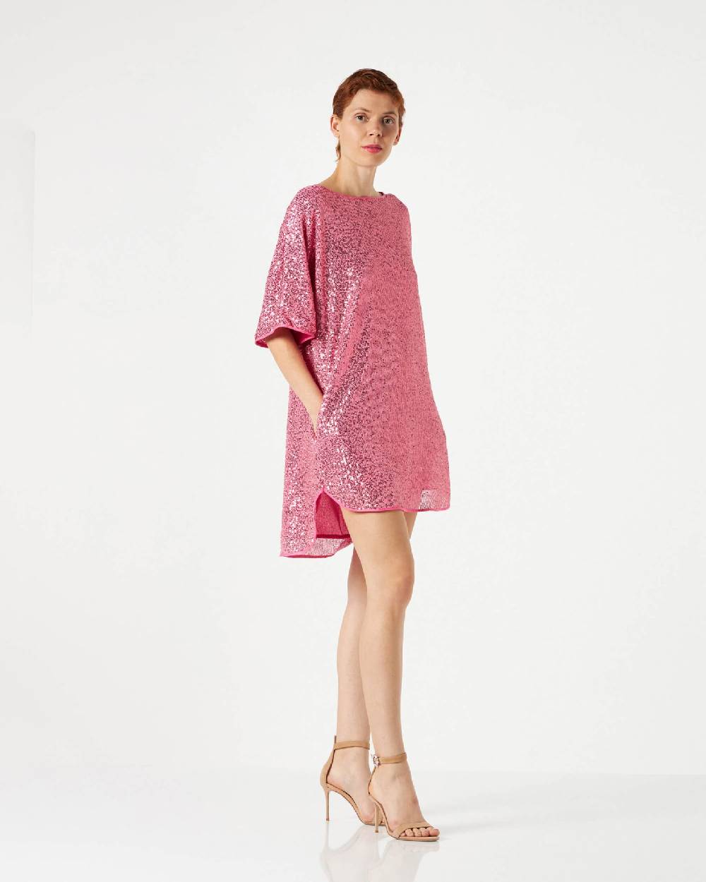 Le Twins Lilly Paillettes Rosa Vendita calda