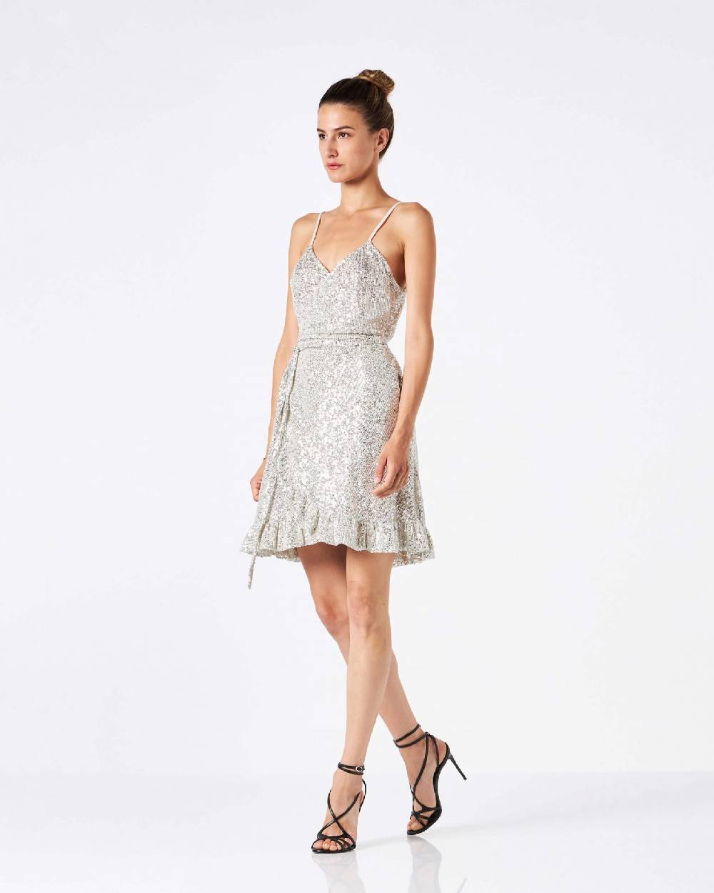 Le Twins Dora Paillettes Argento In Linea