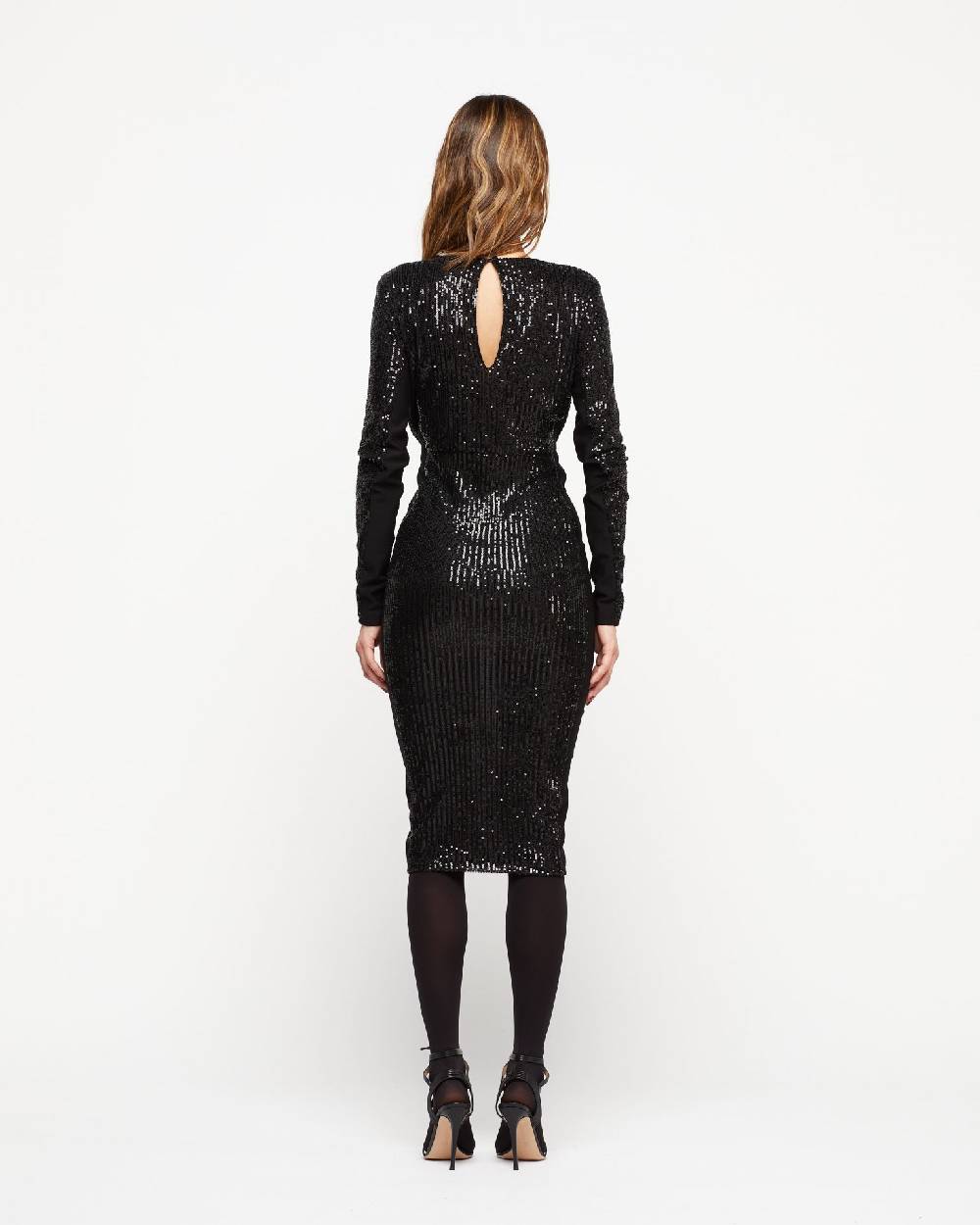 Le Twins Abito Fede – Paillettes Nero 2025