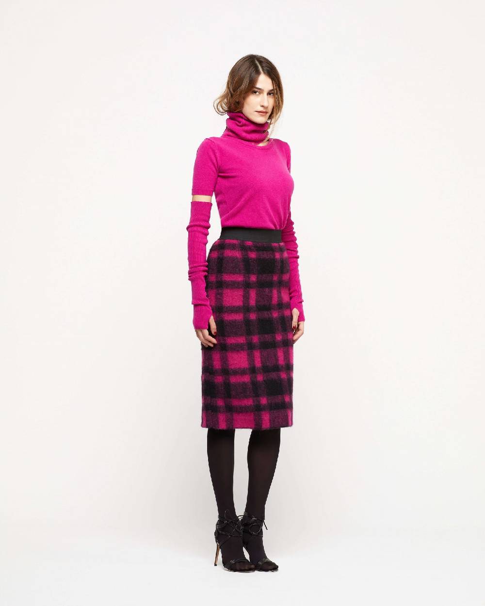 Le Twins Gonna Vilma – Quadri Fucsia e Nero Flash Sale