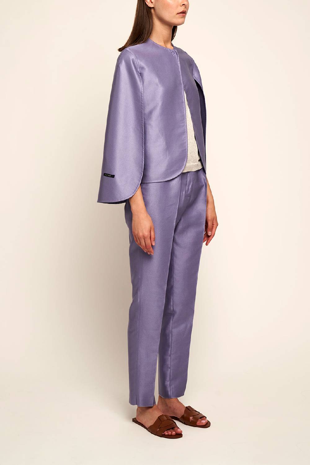 Manzoni 24 Mantella double cotone-seta Shopping Online
