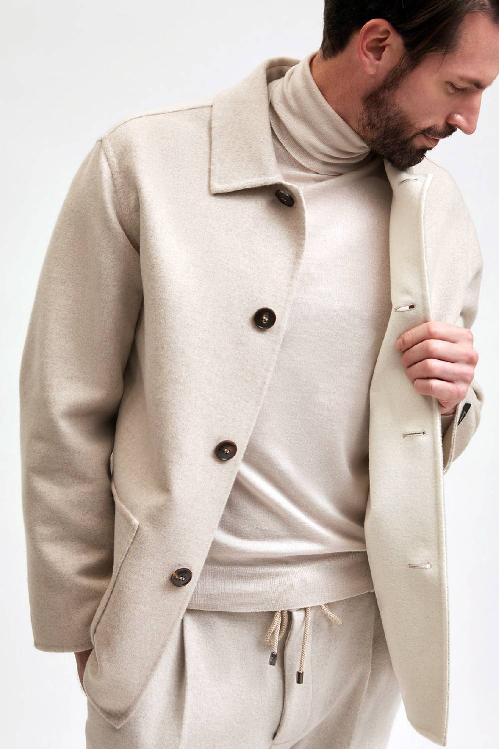 Manzoni 24 Giacca in tessuto cashmere Loro Piana In Vendita