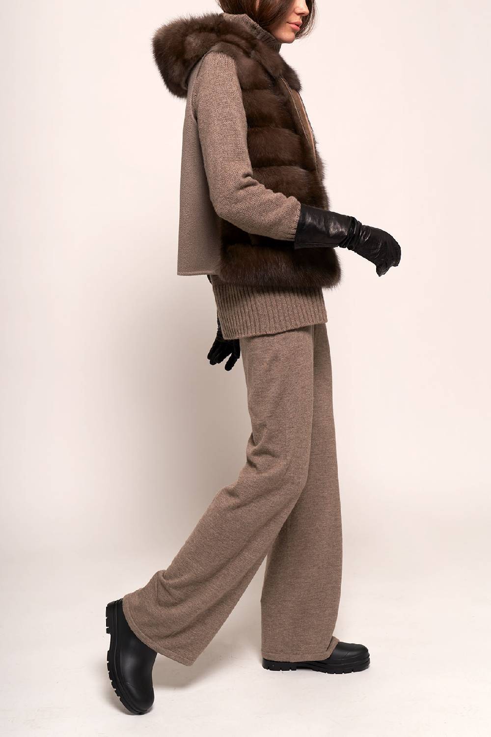 Manzoni 24 Gilet zibellino con cashmere Negozio