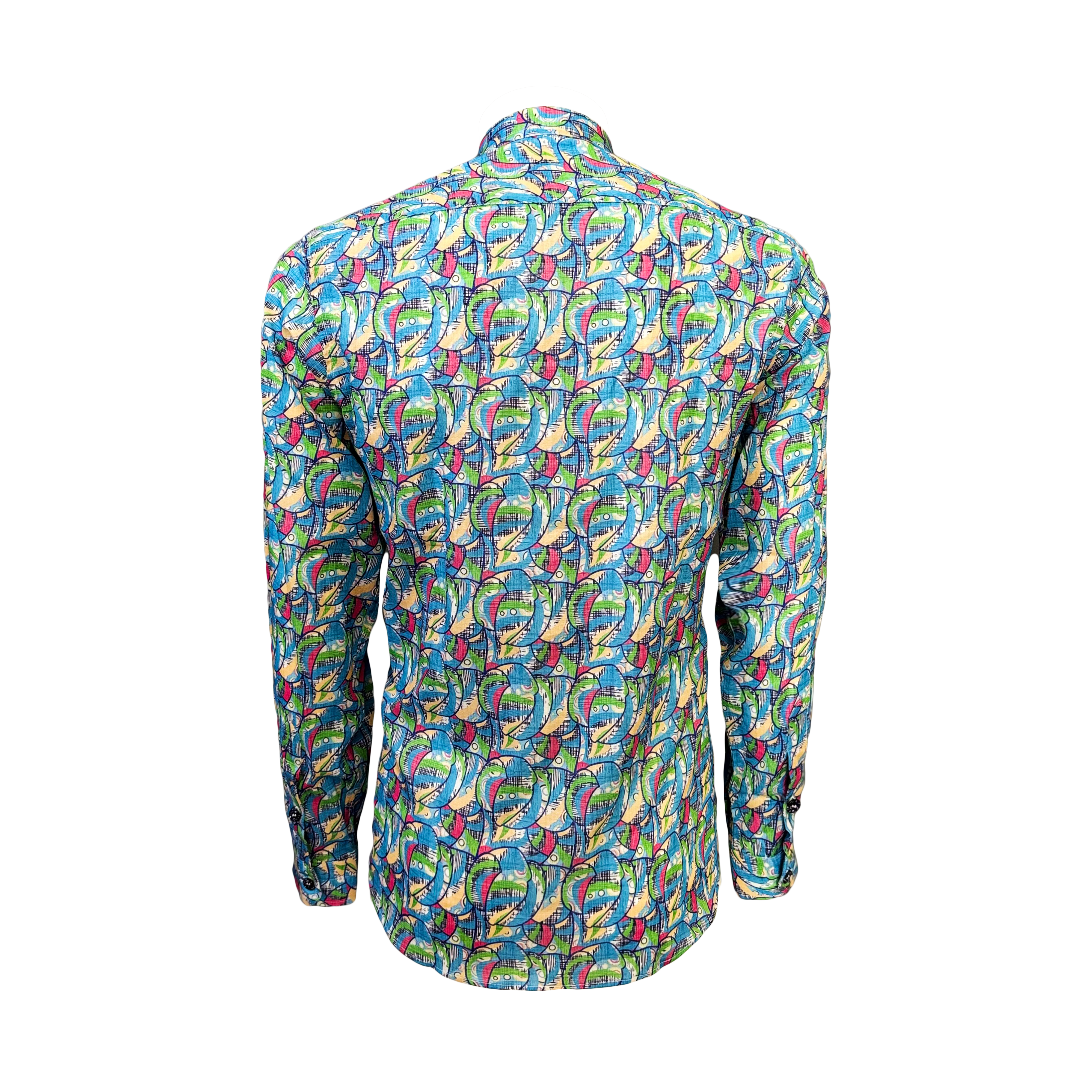 Neill Katter Camicia Geometrica Astratta Presa