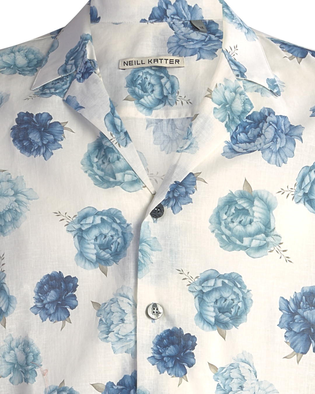 Neill Katter Camicia Blue Roses Shopping Online
