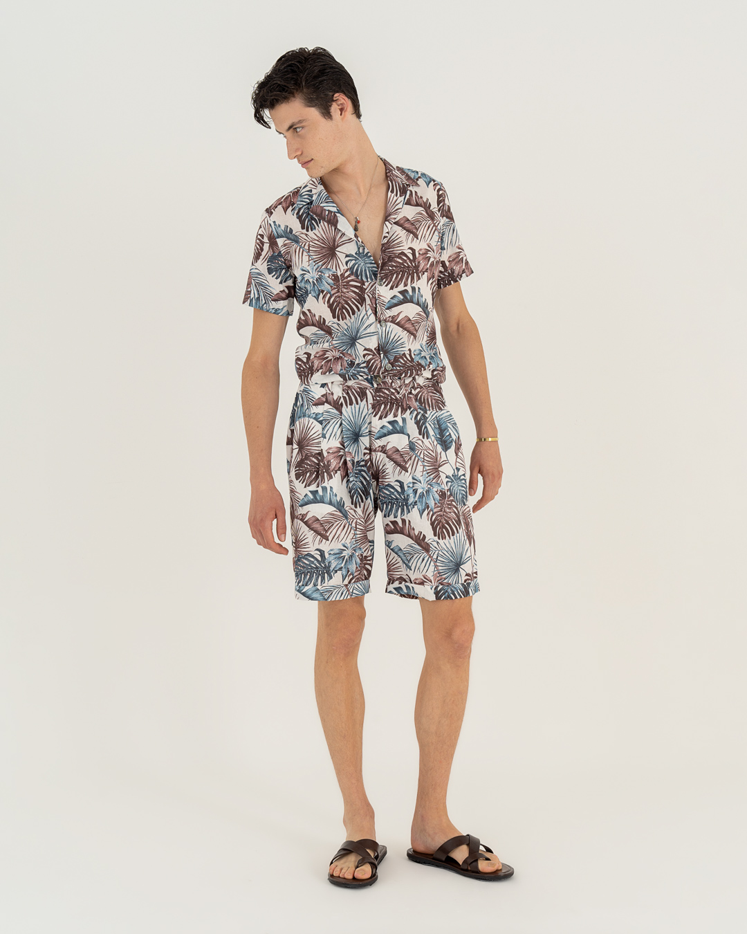 Neill Katter Camicia Foglie Estive Vendita Calda