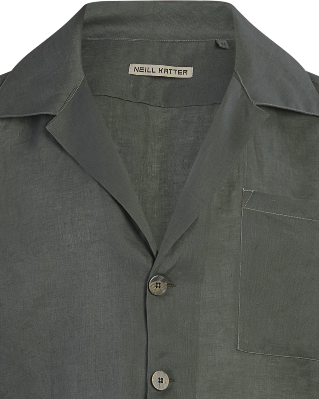 Neill Katter Giacca Camicia Eleganza di Lino Sostegno trimestrale