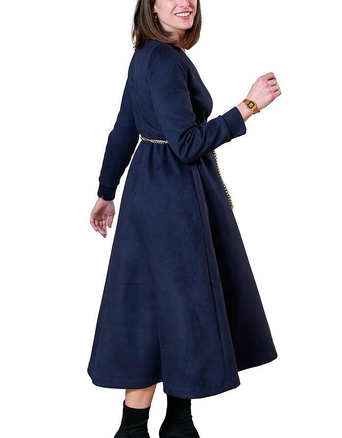 La Fabrique Brigitte Maxi Vestito Blu Soddisfazione Garantita
