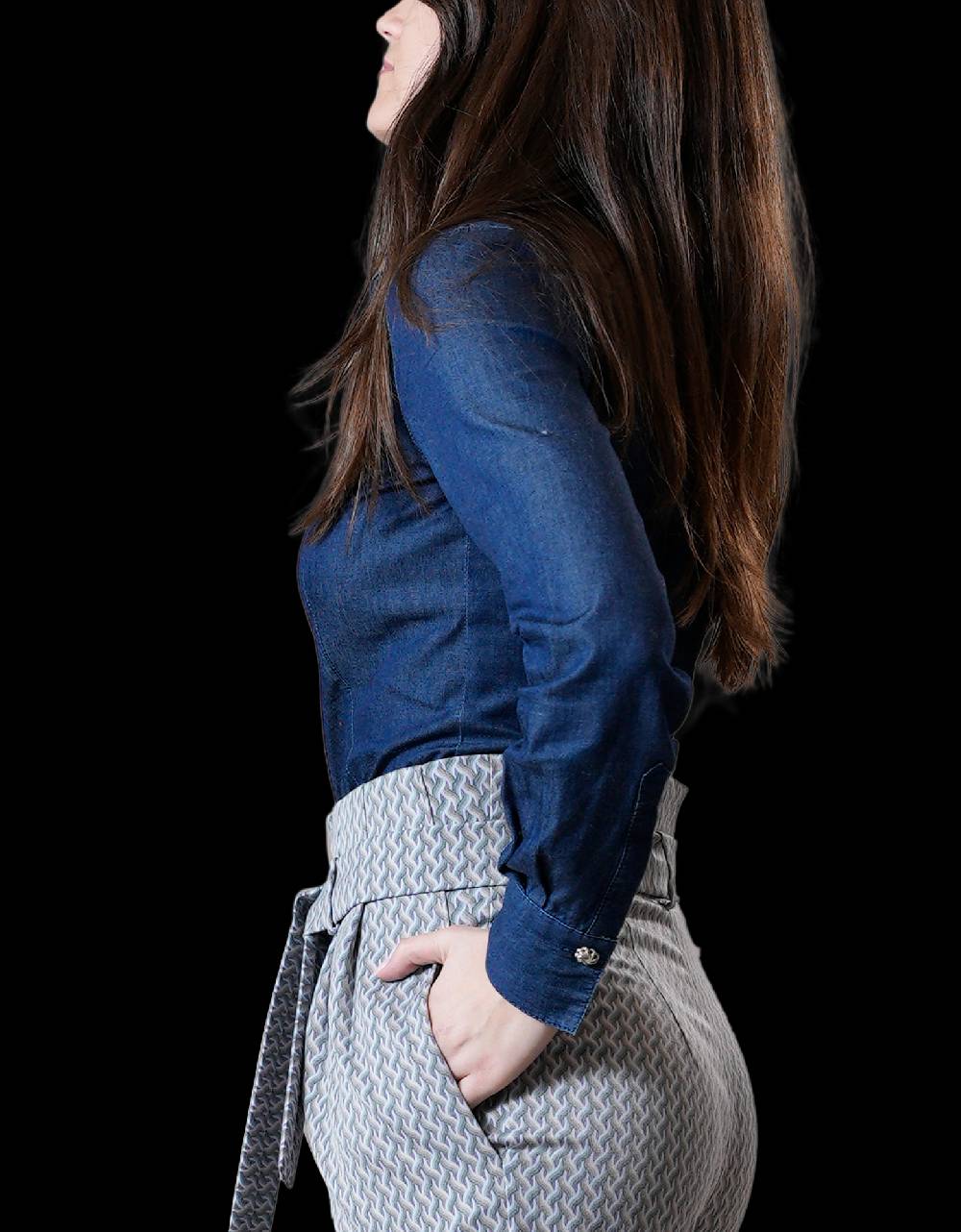 La Fabrique Lucy Camicia in Denim Offerte