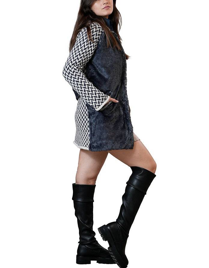 La Fabrique Pauline Cappotto in Maglia con Cappuccio Negozio