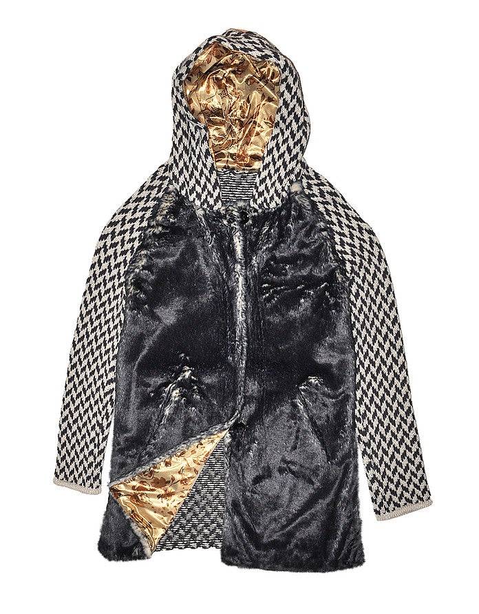La Fabrique Pauline Cappotto in Maglia con Cappuccio Negozio