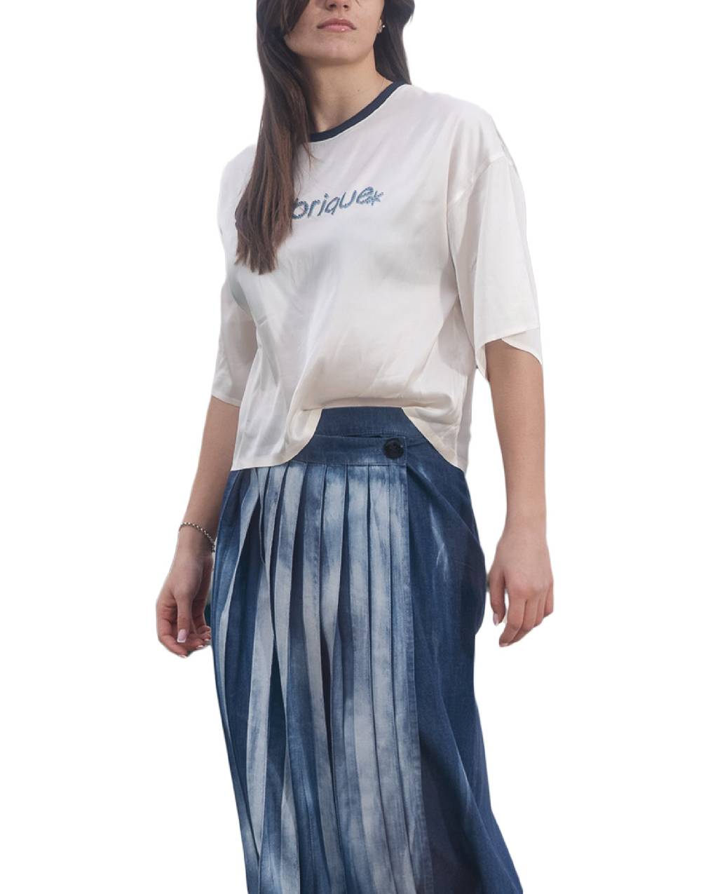 La Fabrique Tose T-shirt con Ricamo In Saldo