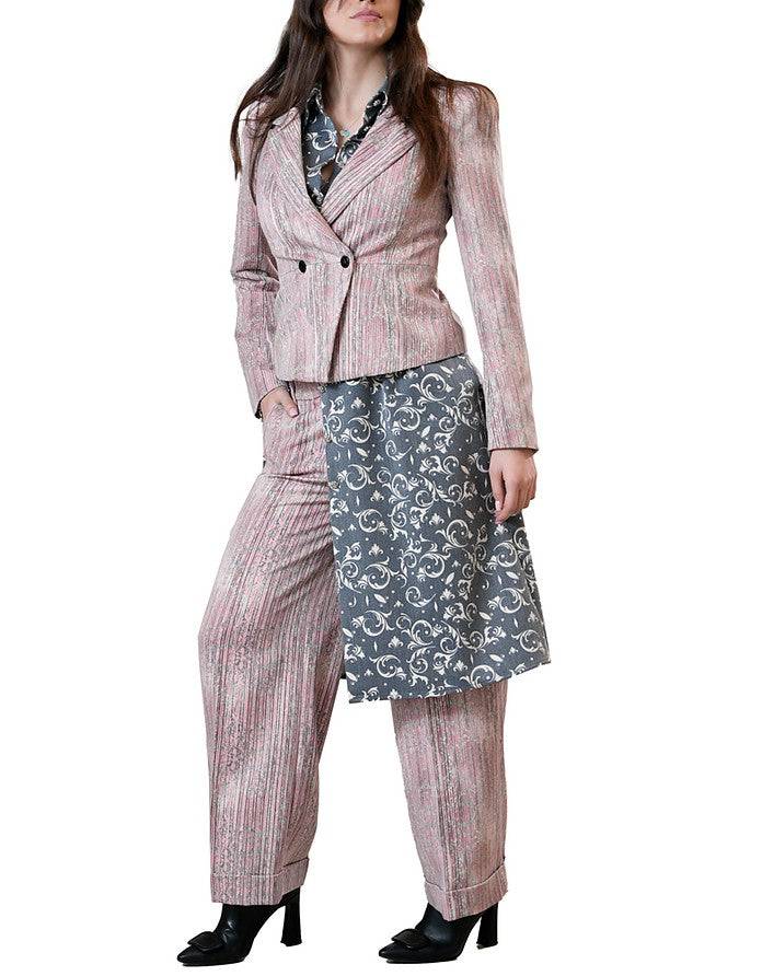 La Fabrique Vivienne Camicia Maxi con Stampa Floreale Italia