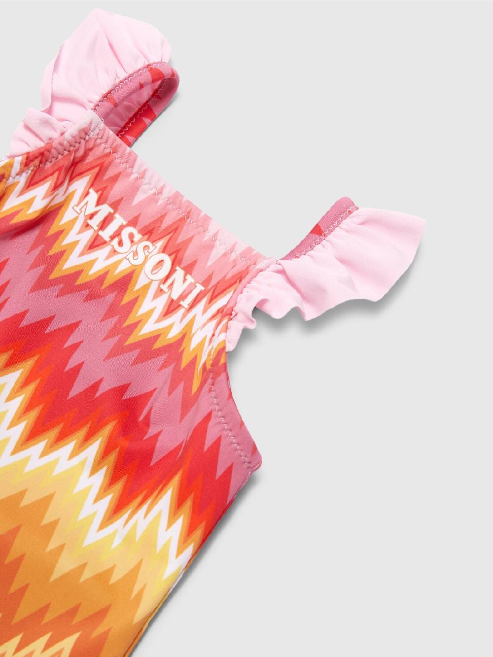 M Missoni Costume intero chevron con volant e logo Negozi Online