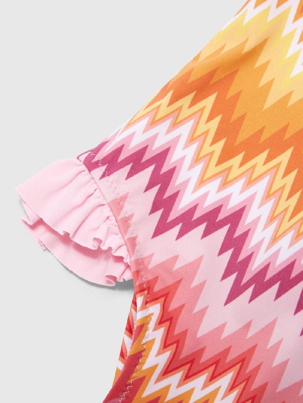 M Missoni Costume intero chevron con volant e logo Negozi Online