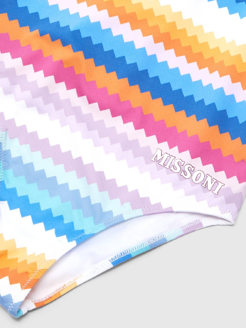 M Missoni Costume intero zig zag con scritta logo Sottocosto