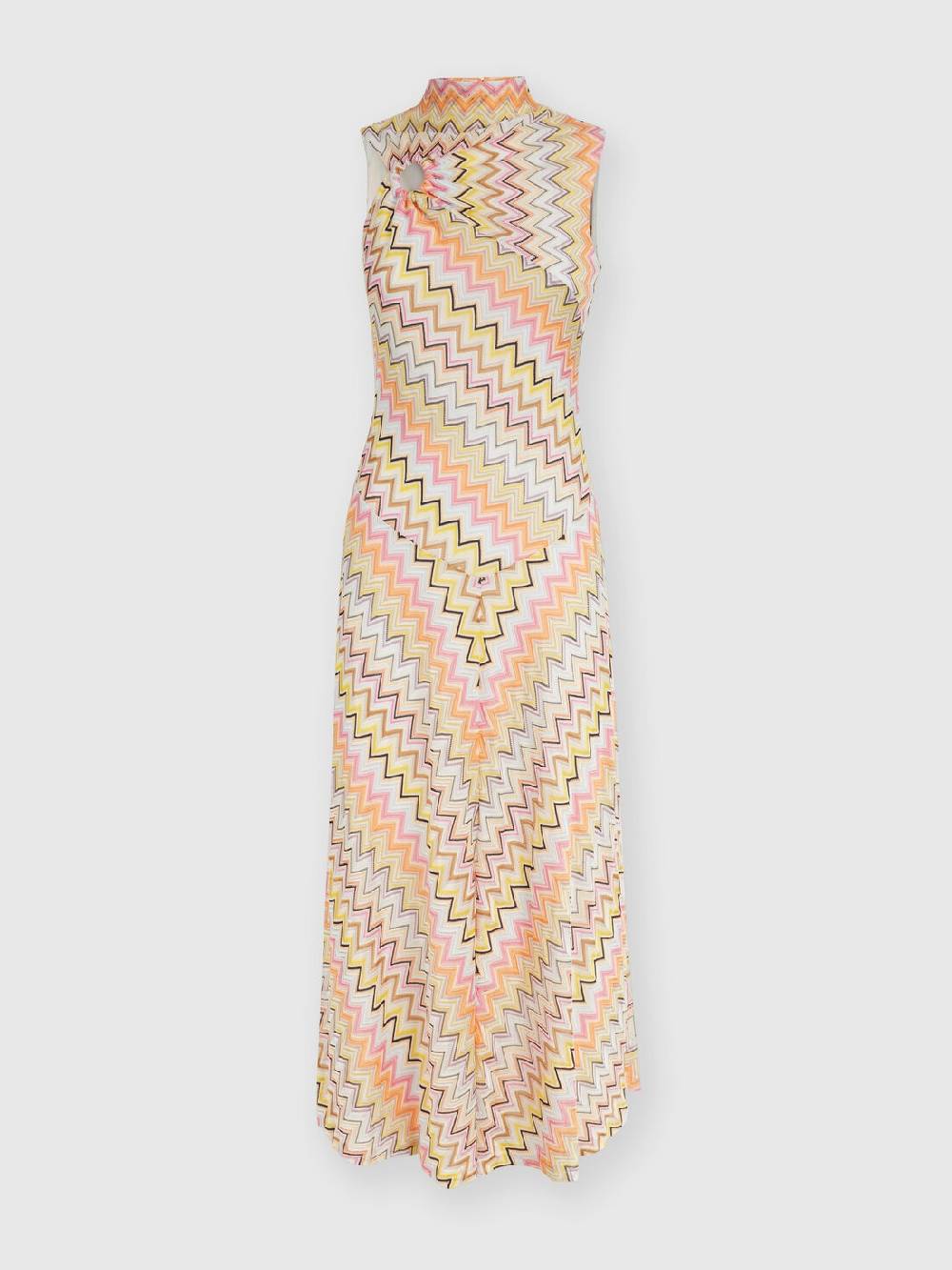 M Missoni Abito lungo senza maniche con scollatura arricciata Novità
