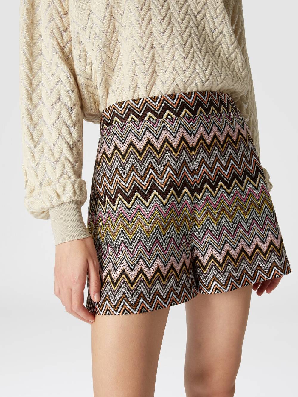 M Missoni Shorts in viscosa zig zag Outlet